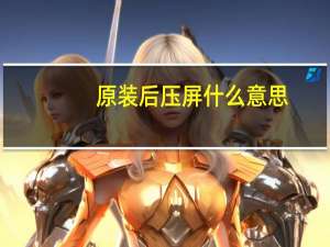 原装后压屏什么意思