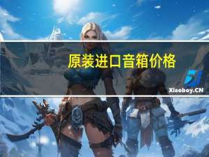 原装进口音箱价格（进口音箱原装）