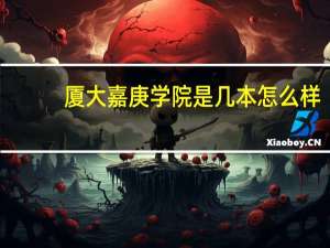 厦大嘉庚学院是几本怎么样