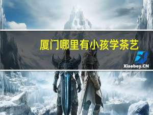 厦门哪里有小孩学茶艺