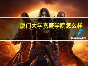 厦门大学嘉庚学院怎么样