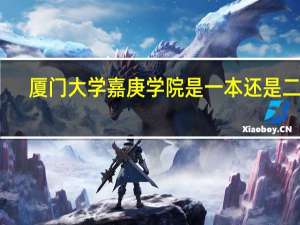 厦门大学嘉庚学院是一本还是二本