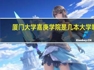 厦门大学嘉庚学院是几本大学啊
