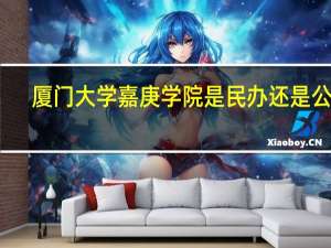 厦门大学嘉庚学院是民办还是公办