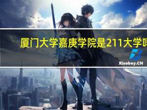 厦门大学嘉庚学院是211大学吗