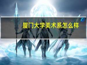 厦门大学美术系怎么样