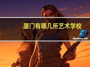 厦门有哪几所艺术学校？