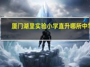 厦门湖里实验小学直升哪所中学