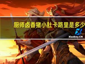 厨师 卤香猪小肚卡路里是多少