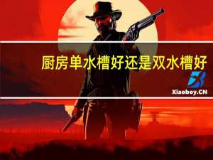 厨房单水槽好还是双水槽好