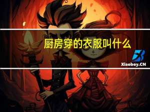厨房穿的衣服叫什么