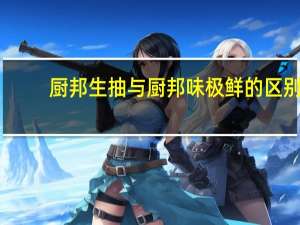 厨邦生抽与厨邦味极鲜的区别