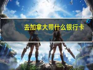 去加拿大带什么银行卡