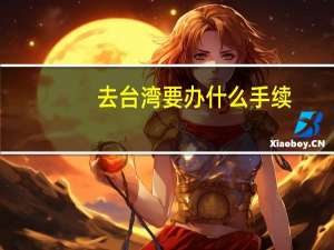 去台湾要办什么手续