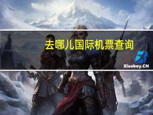 去哪儿国际机票查询