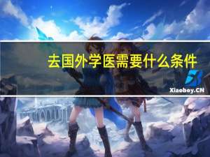 去国外学医需要什么条件