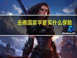 去德国留学要买什么保险