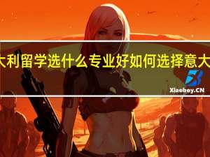去意大利留学选什么专业好 如何选择意大利留学专业