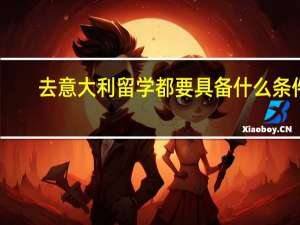 去意大利留学都要具备什么条件