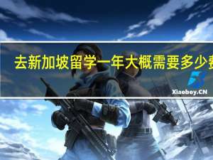 去新加坡留学一年大概需要多少费用