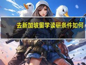 去新加坡留学读研条件如何？