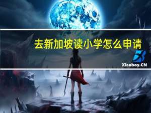 去新加坡读小学怎么申请