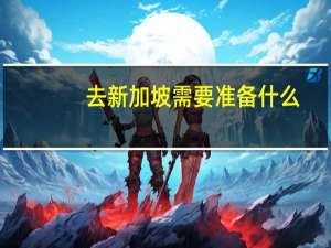 去新加坡需要准备什么