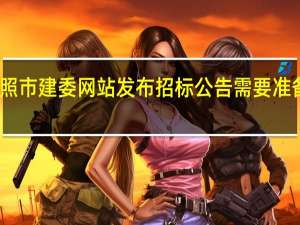 去日照市建委网站发布招标公告需要准备什么资料