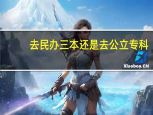 去民办三本还是去公立专科