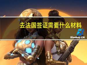 去法国签证需要什么材料