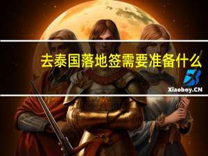 去泰国落地签需要准备什么