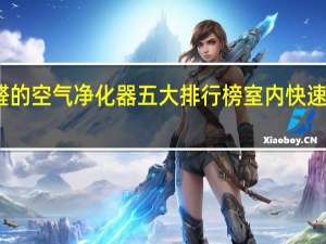 去甲醛的空气净化器五大排行榜 室内快速有效去甲醛