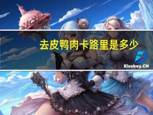 去皮鸭肉卡路里是多少