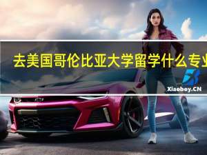 去美国哥伦比亚大学留学什么专业好