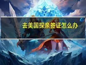 去美国探亲签证怎么办