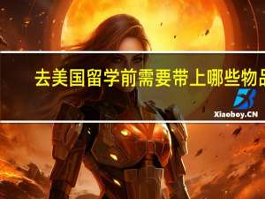 去美国留学前需要带上哪些物品