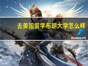 去美国留学布朗大学怎么样
