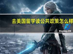 去美国留学读公共政策怎么样