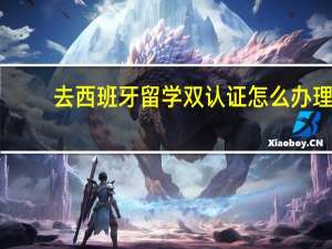 去西班牙留学双认证怎么办理