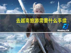 去越南旅游需要什么手续