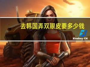 去韩国弄双眼皮要多少钱(韩国做双眼皮一般多少钱)