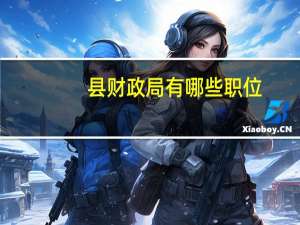 县财政局有哪些职位
