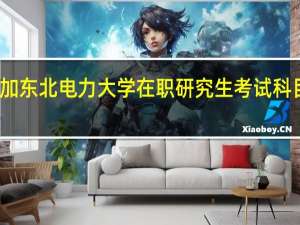 参加东北电力大学在职研究生考试科目有什么