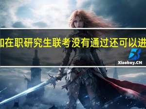 参加在职研究生联考没有通过还可以进行补考吗