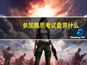 参加雅思考试要带什么