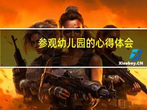 参观幼儿园的心得体会