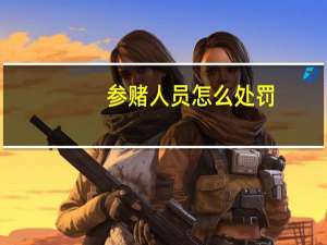参赌人员怎么处罚