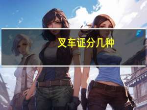 叉车证分几种