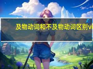 及物动词和不及物动词区别vi