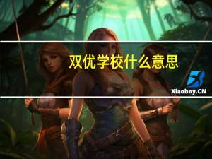 双优学校什么意思